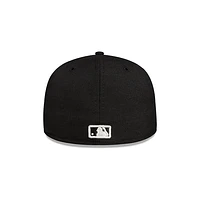 Los Angeles Dodgers Top Sellers Black and White 59FIFTY Cerrada