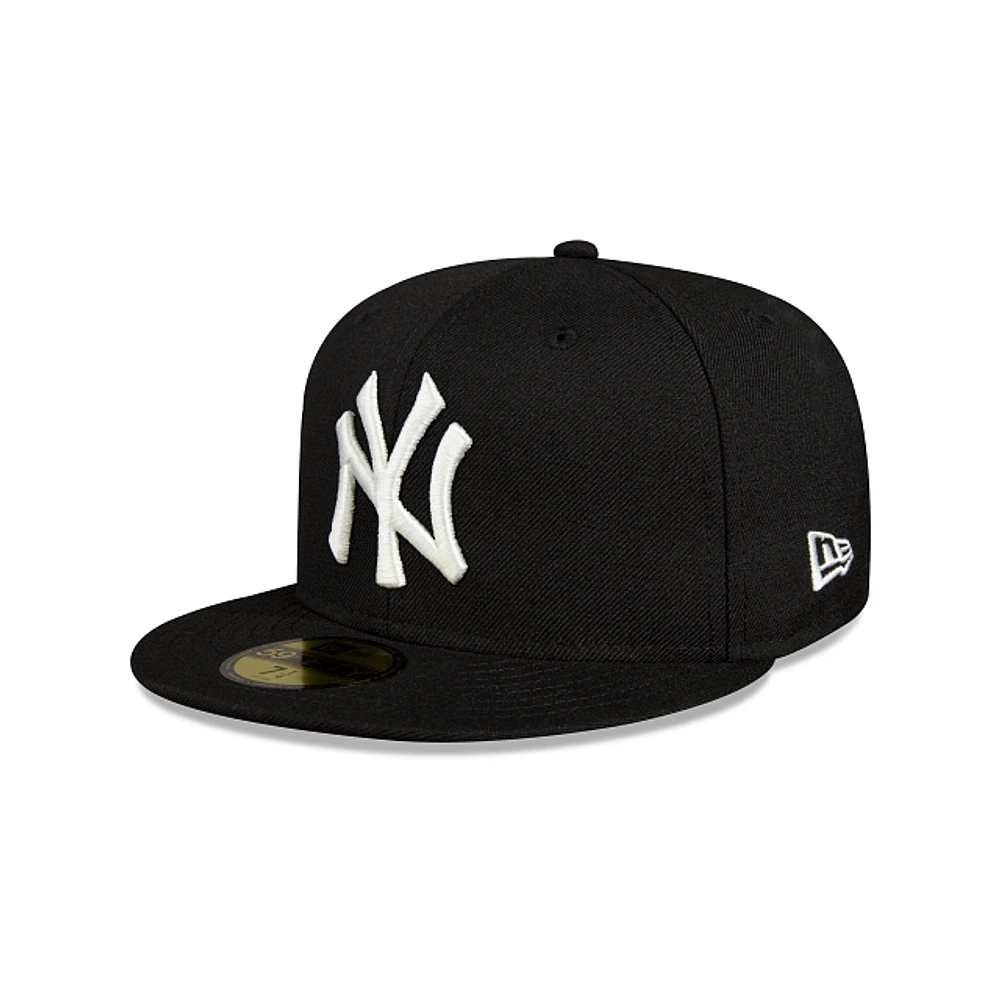 New York Yankees Top Sellers Black and White 59FIFTY Cerrada