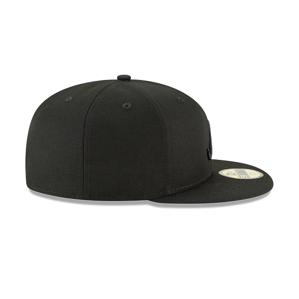 Atlanta Braves Black On 59FIFTY Cerrada