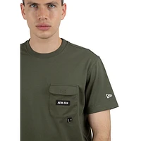 Playera Manga Corta New Era Outdoor Pocket Verde