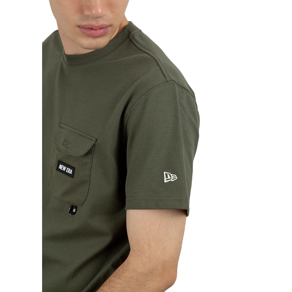 Playera Manga Corta New Era Outdoor Pocket Verde