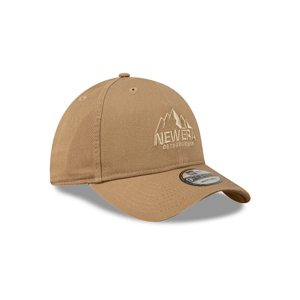 New Era Outdoor Basic Logo 9FORTY Strapback Café