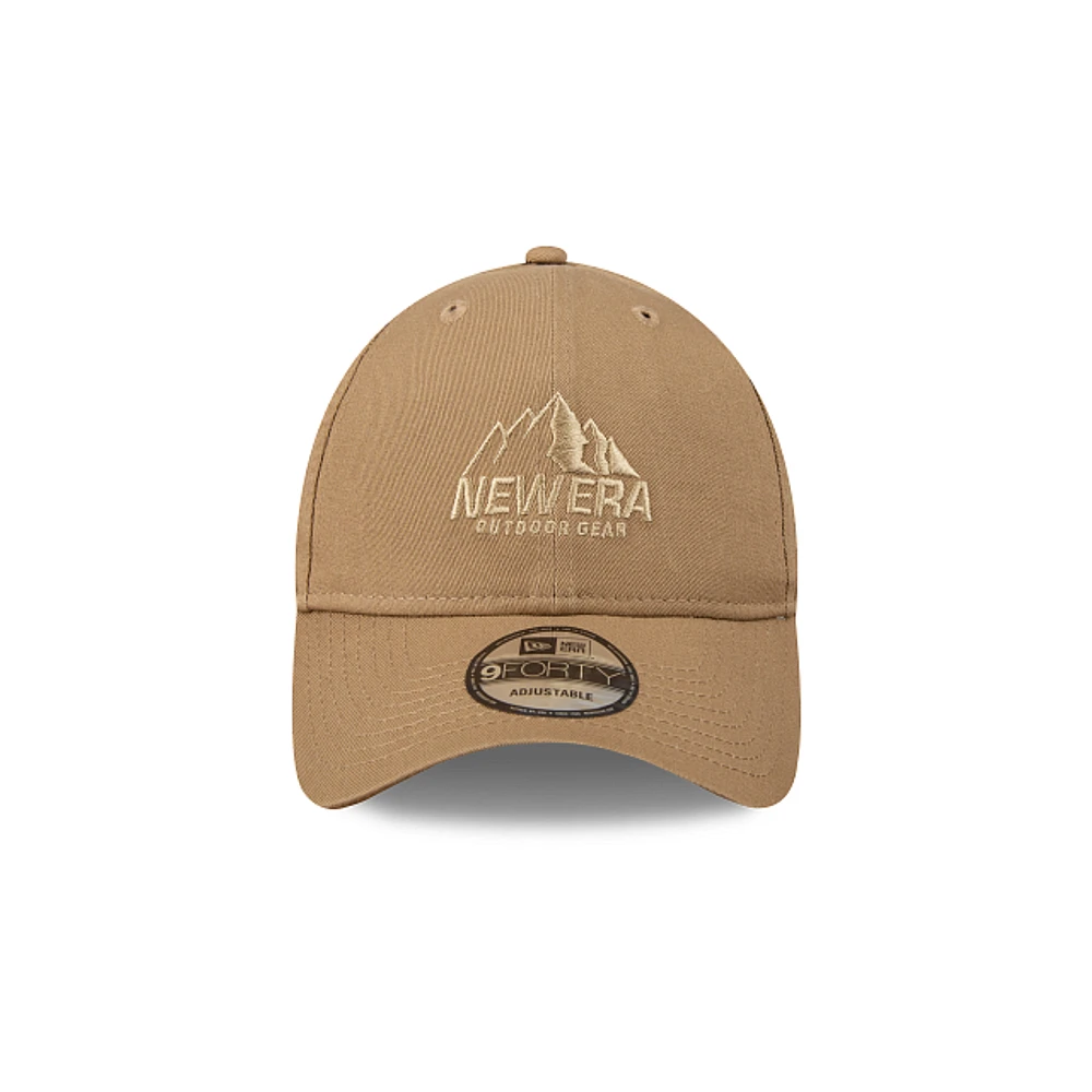 New Era Outdoor Basic Logo 9FORTY Strapback Café