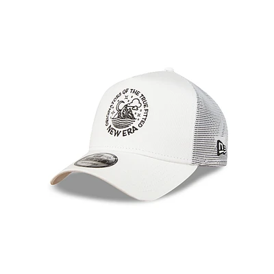 New Era Mountain Logo 9FORTY AF Strapback Blanco