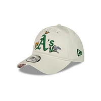 Oakland Athletics MLB Watercolor Floral Collection 9FORTY Strapback