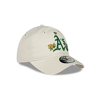 Oakland Athletics MLB Watercolor Floral Collection 9FORTY Strapback