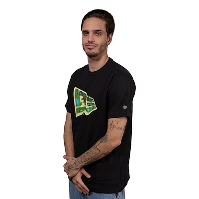 Playera Manga Corta New Era Culture Outdoor Negro