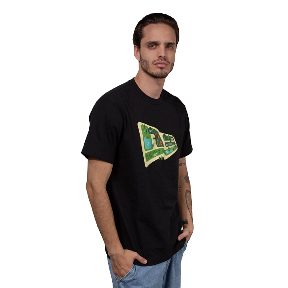 Playera Manga Corta New Era Culture Outdoor Negro