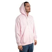 Sudadera con cierre New Era Foundation Essentials Rosa