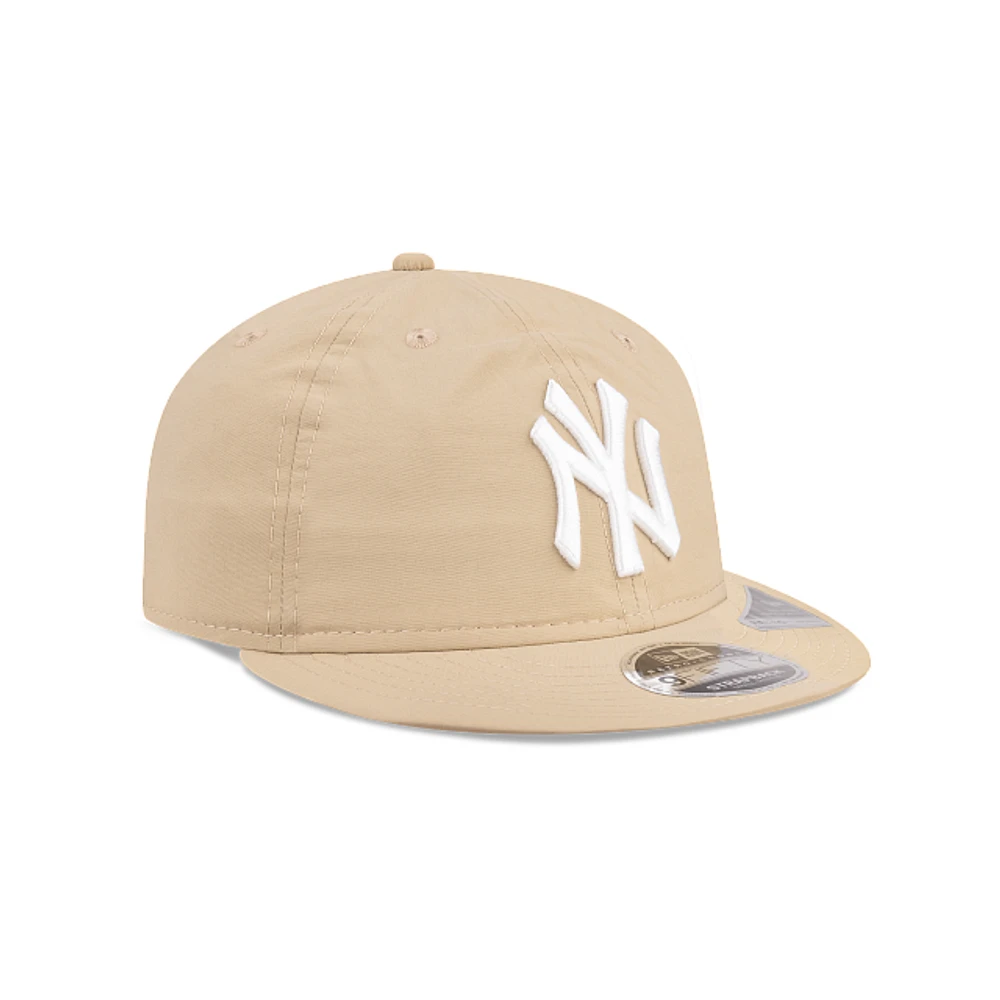 New York Yankees MLB Nylon 9FIFTY Retro Crown Strapback Beige