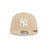 New York Yankees MLB Nylon 9FIFTY Retro Crown Strapback Beige