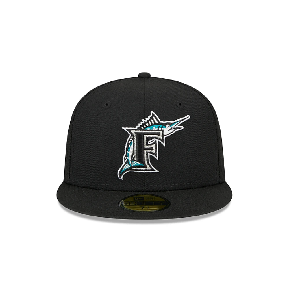 Miami Marlins MLB Sidepatch 59FIFTY Cerrada Negra