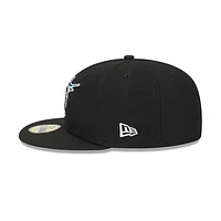 Miami Marlins MLB Sidepatch 59FIFTY Cerrada Negra