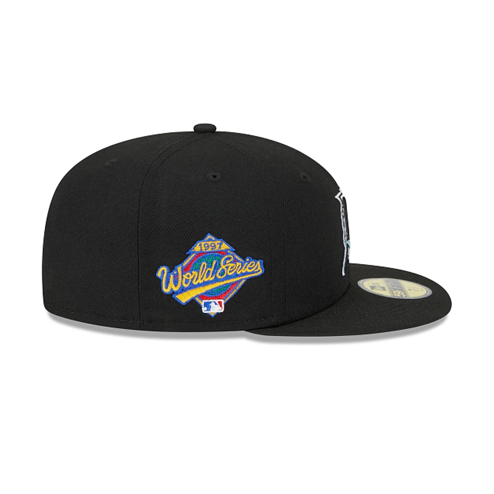 Miami Marlins MLB Sidepatch 59FIFTY Cerrada Negra