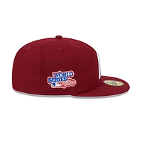 Philadelphia Phillies MLB Sidepatch 59FIFTY Cerrada Vino