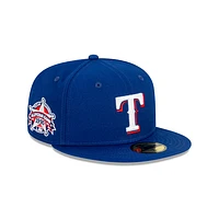 Texas Rangers MLB Sidepatch 59FIFTY Cerrada Azul