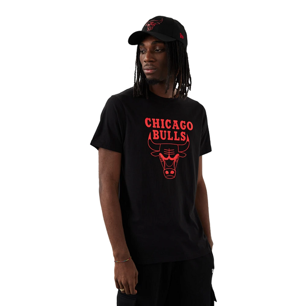 Playera Manga Corta Chicago Bulls NBA Foil Logo