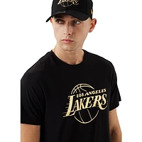 Playera Manga Corta Los Angeles Lakers NBA Foil Logo