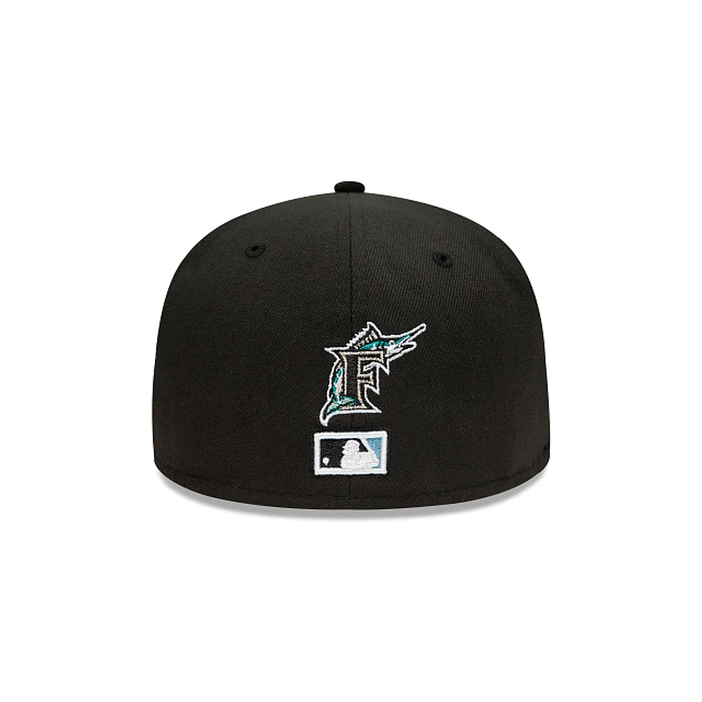 Miami Marlins MLB Side Patch Bloom 59FIFTY Cerrada