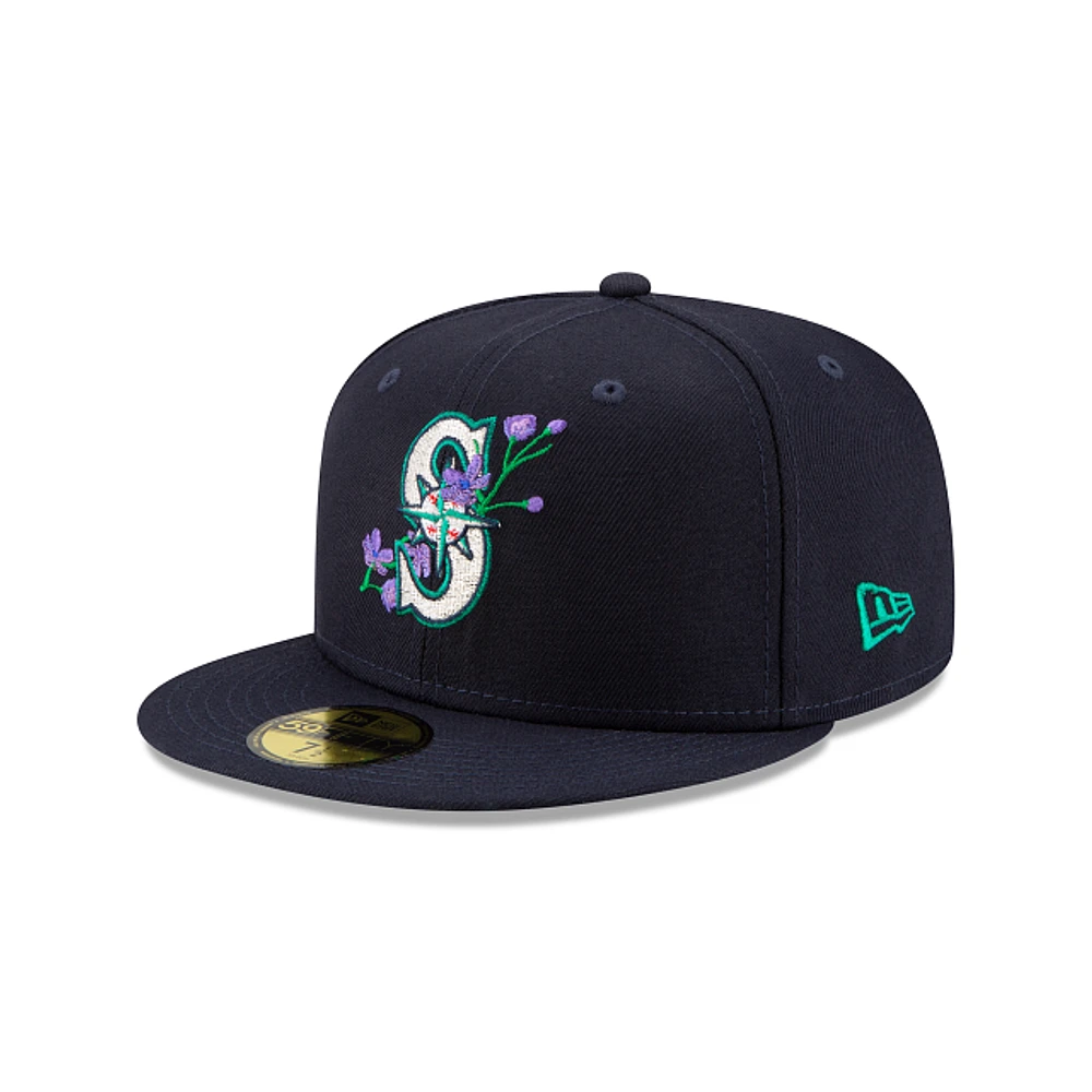 Seattle Mariners MLB Side Patch Bloom 59FIFTY Cerrada