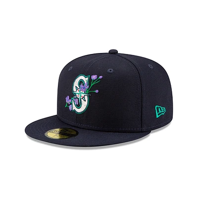 Seattle Mariners MLB Side Patch Bloom 59FIFTY Cerrada