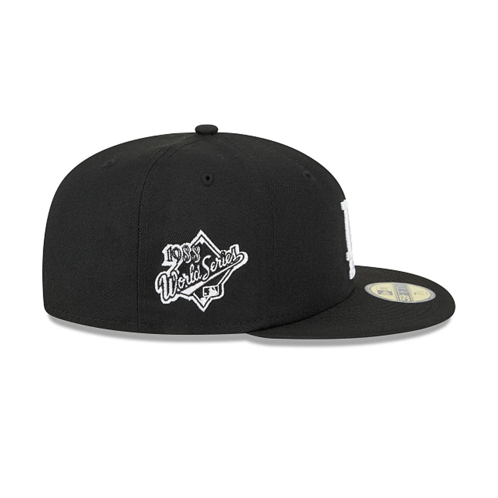 Los Angeles Dodgers MLB Sidepatch 59FIFTY Cerrada Negra