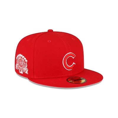 Chicago Cubs MLB Sidepatch 59FIFTY Cerrada Roja