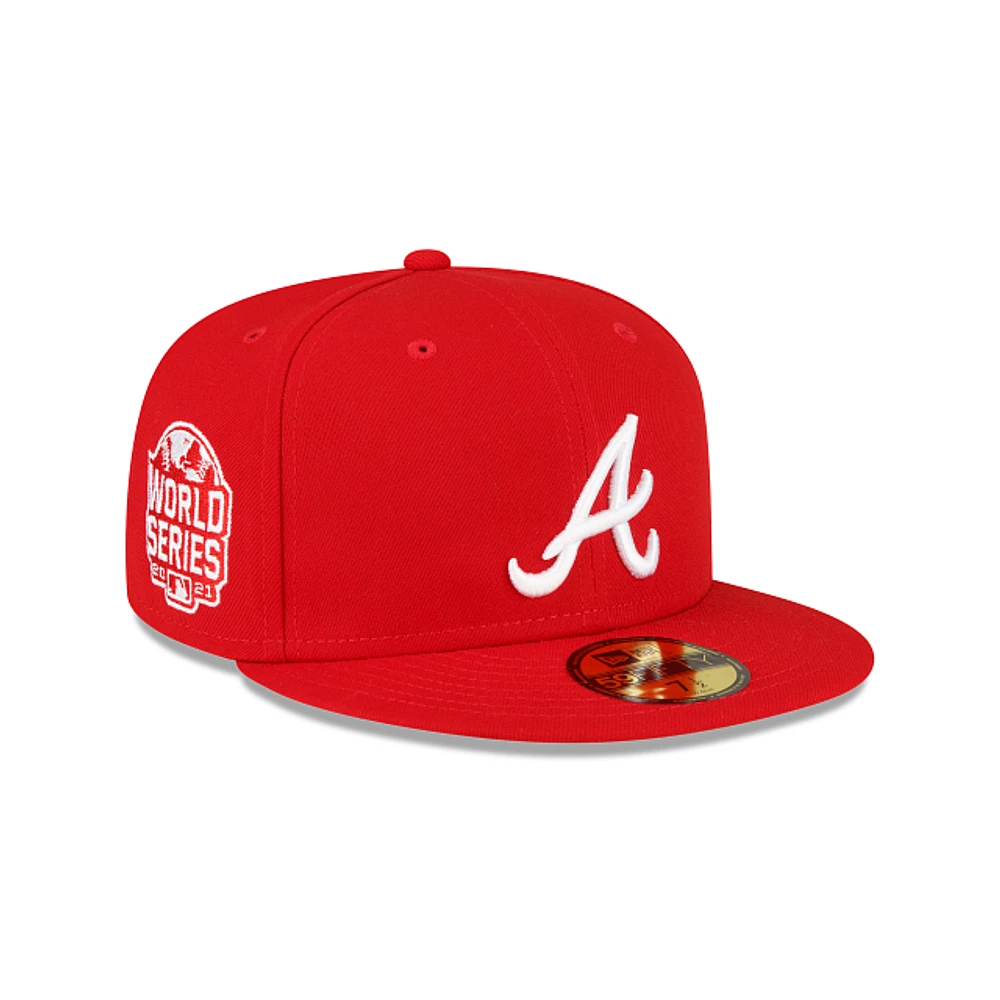 Atlanta Braves MLB Sidepatch 59FIFTY Cerrada Roja