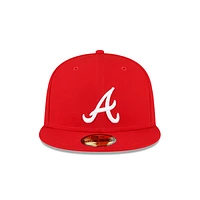 Atlanta Braves MLB Sidepatch 59FIFTY Cerrada Roja