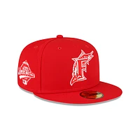 Miami Marlins MLB Sidepatch 59FIFTY Cerrada Roja