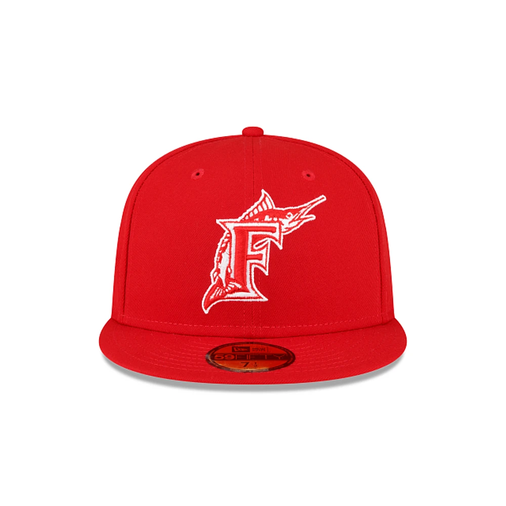 Miami Marlins MLB Sidepatch 59FIFTY Cerrada Roja