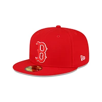 Boston Red Sox MLB Sidepatch 59FIFTY Cerrada Roja