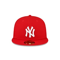 New York Yankees MLB Sidepatch 59FIFTY Cerrada Roja