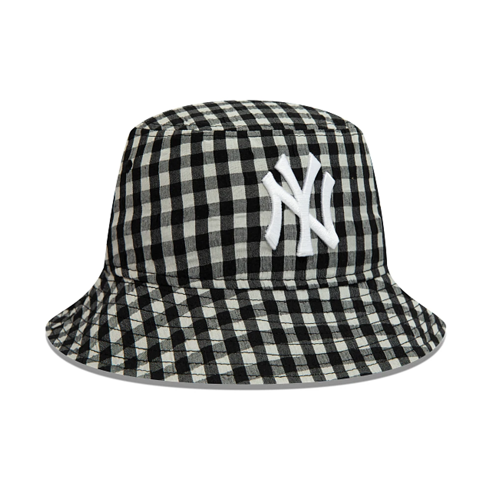 New York Yankees MLB Gingham Women's Collection  Bucket Negro para Mujer