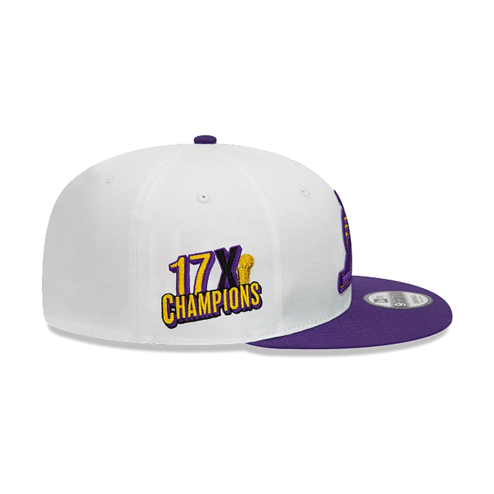 Los Angeles Lakers NBA White Crown Patches 9FIFTY Snapback