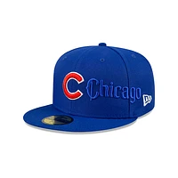 Chicago Cubs MLB Script 59FIFTY Cerrada