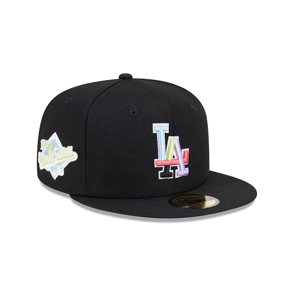 Los Angeles Dodgers MLB Colorpack 59FIFTY Cerrada Negra