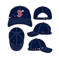 Boston Red Sox MLB Flower 9TWENTY Strapback para Niña o Niño