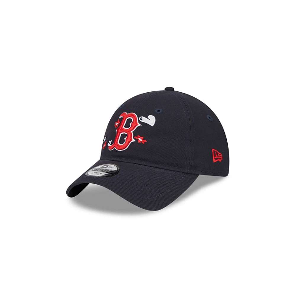 Boston Red Sox MLB Flower 9TWENTY Strapback para Niña o Niño