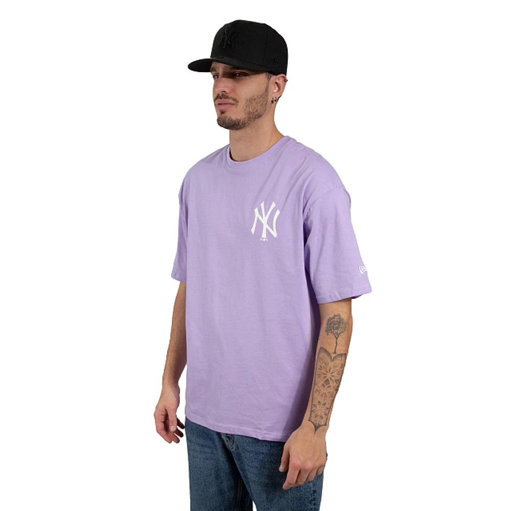 Playera Manga Corta New York Yankees League Essential Morada