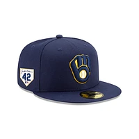 Milwaukee Brewers MLB Jackie Robinson Day 2024 59FIFTY Cerrada