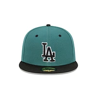 Los Angeles Dodgers MLB Pine Black 59FIFTY Cerrada