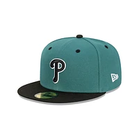 Philadelphia Phillies MLB Pine Black 59FIFTY Cerrada