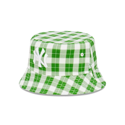 New York Yankees MLB Plaid Bucket Verde