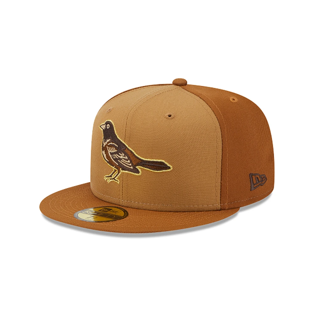 Baltimore Orioles MLB Tri-Tone Brown 59FIFTY Cerrada