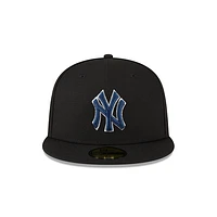 New York Yankees MLB Metallic Logo 59FIFTY Cerrada