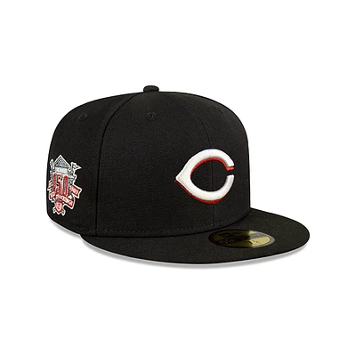 Cincinnati Reds MLB Metallic Logo 59FIFTY Cerrada