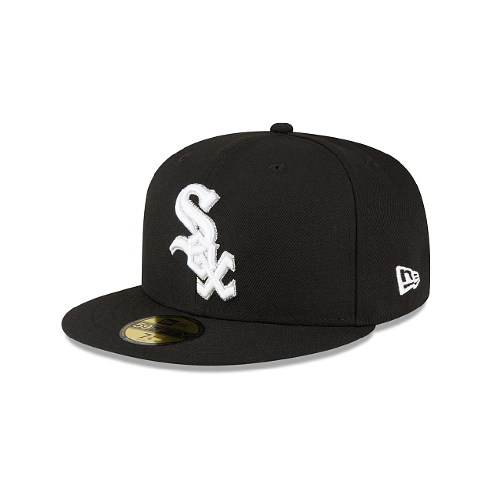 Chicago White Sox MLB Metallic Logo 59FIFTY Cerrada