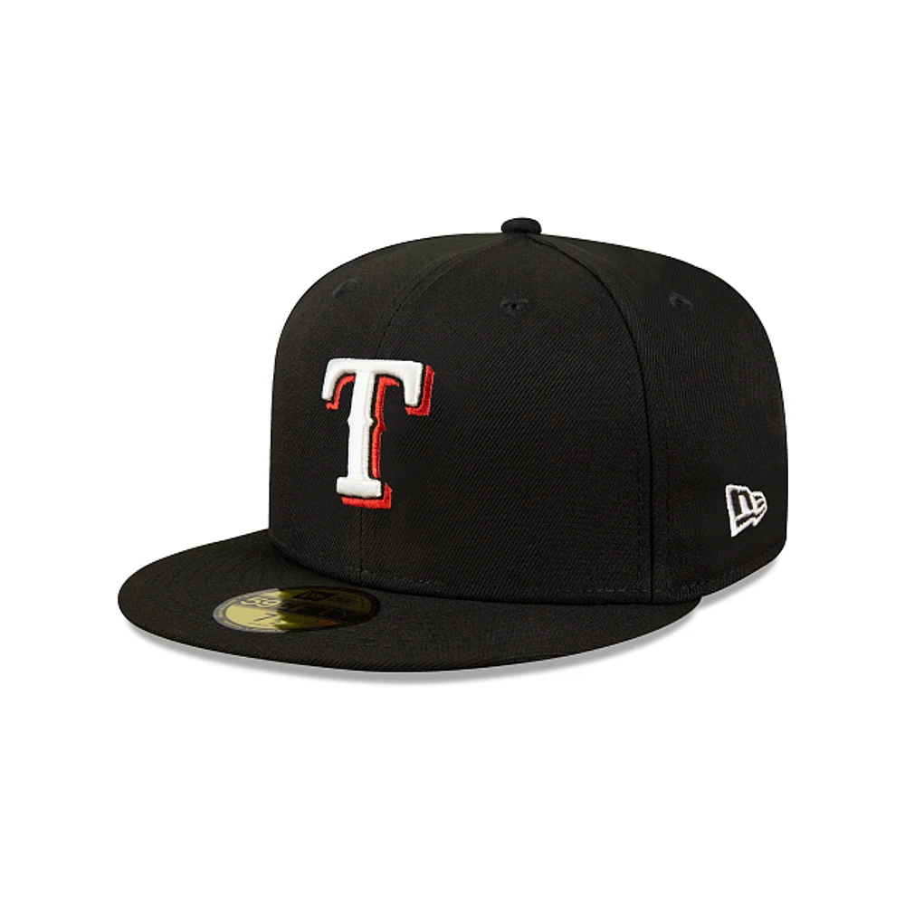 Texas Rangers MLB Metallic Logo 59FIFTY Cerrada