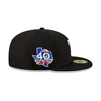 Texas Rangers MLB Metallic Logo 59FIFTY Cerrada